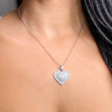 Heart Pendant CZ Necklace