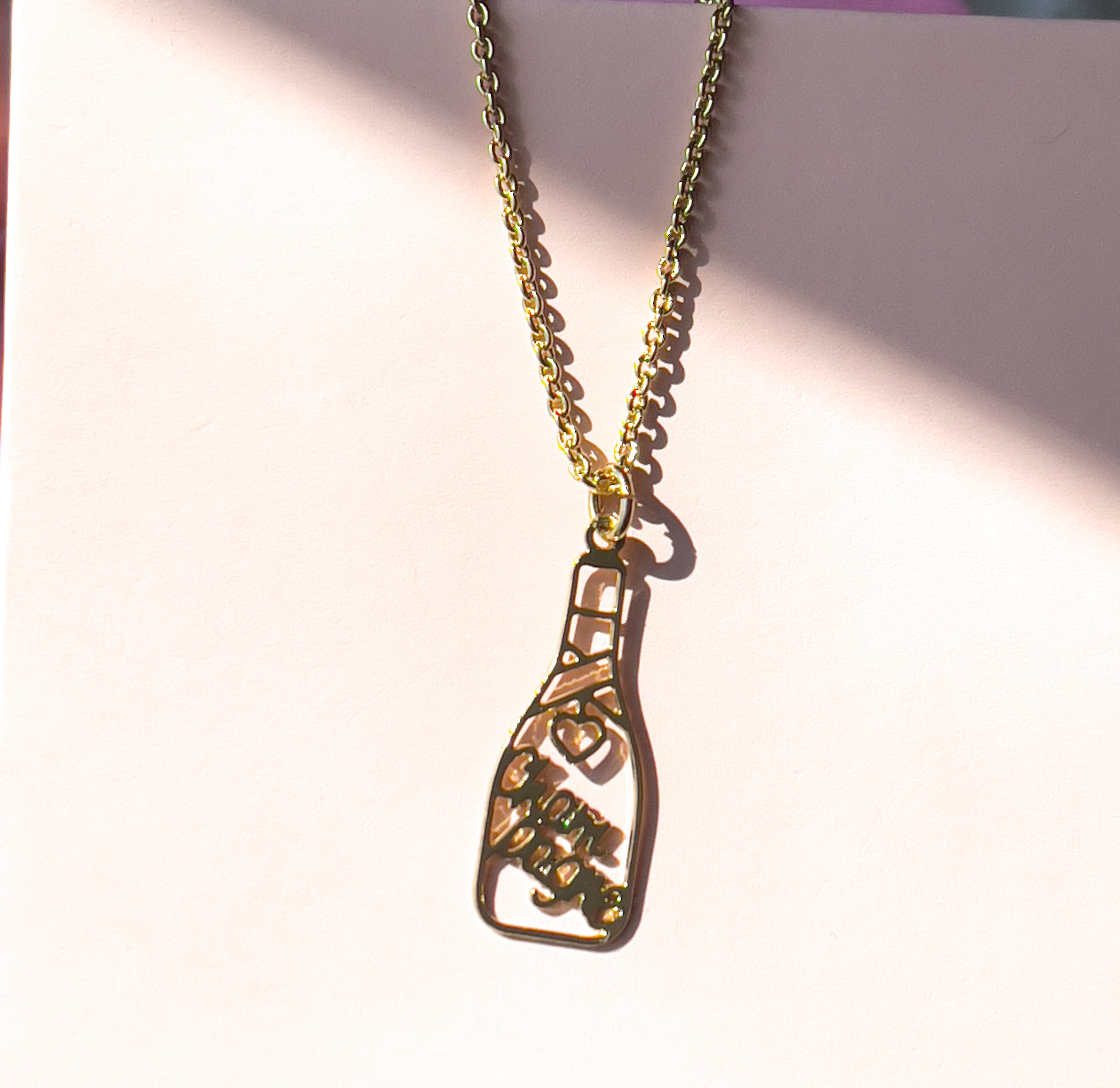 Champagne Bottle Necklace