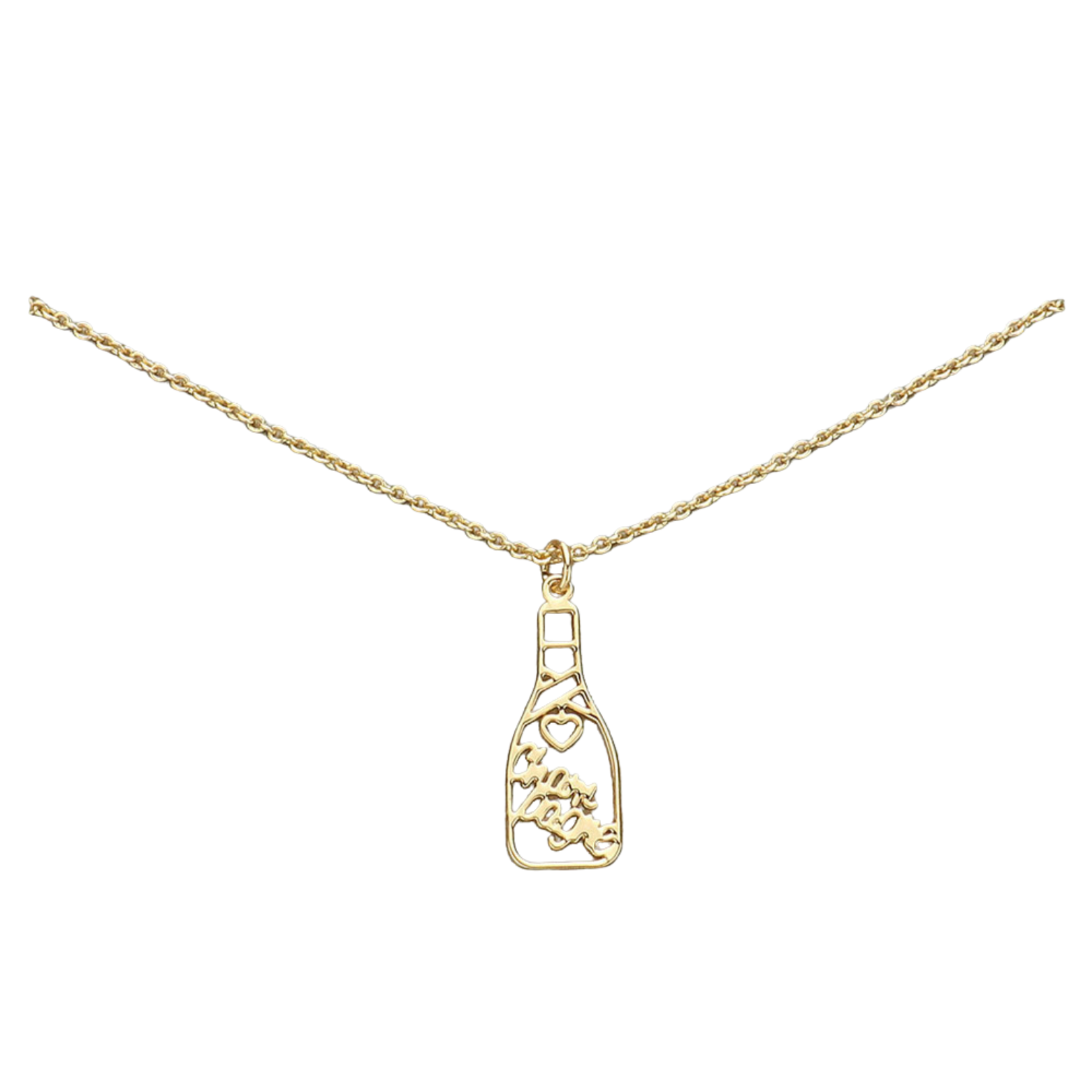 Champagne Bottle Necklace